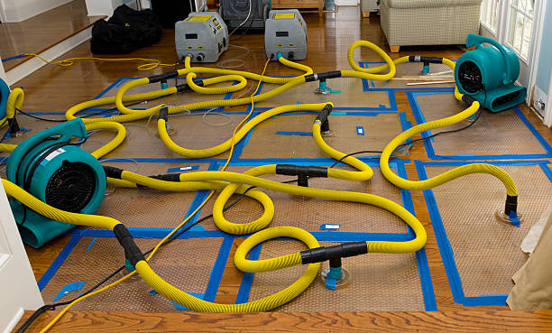 Professional Crawl Space Water Removal technician working in Cayucos, CA